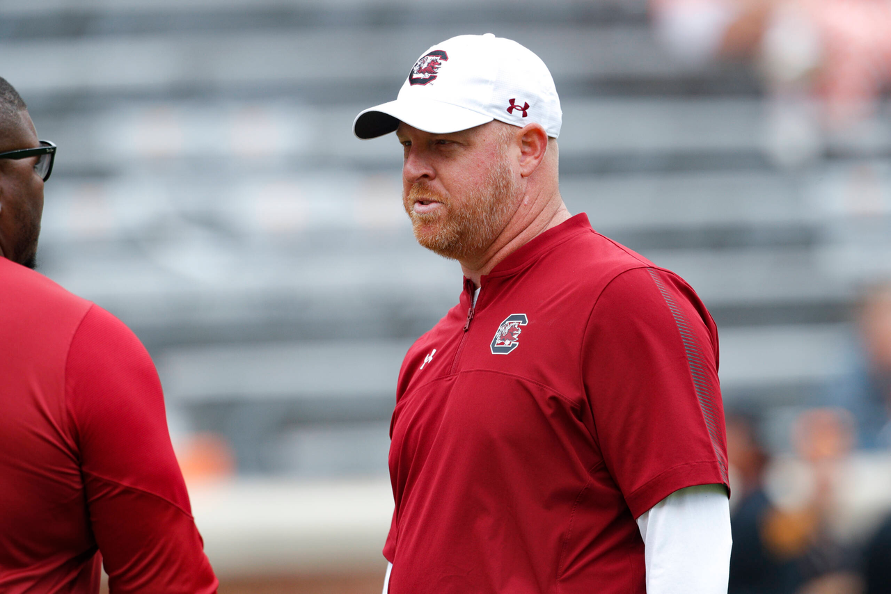 The South Carolina Gamecocks faced the Tennessee Volunteers in a Southeastern Conference East Division contest on Shields-Watkins Field at Neyland Stadium on Saturday, Oct. 9, 2021, in Knoxville, Tennessee. (Photo by Danny Parker)
