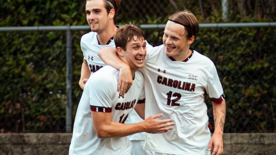 Trio of Goals Lead Gamecocks Past Queens