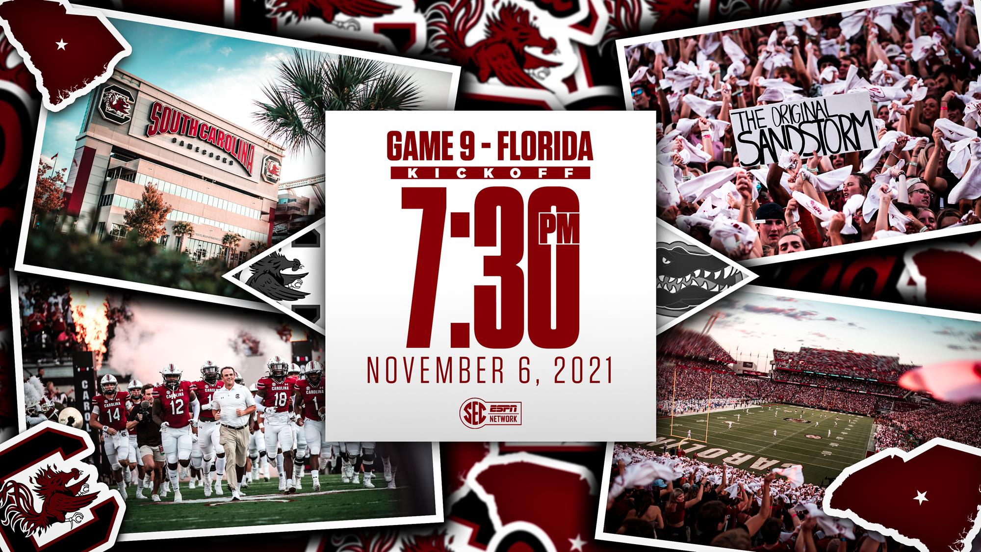 Gamecocks and Gators to Meet Under the Lights