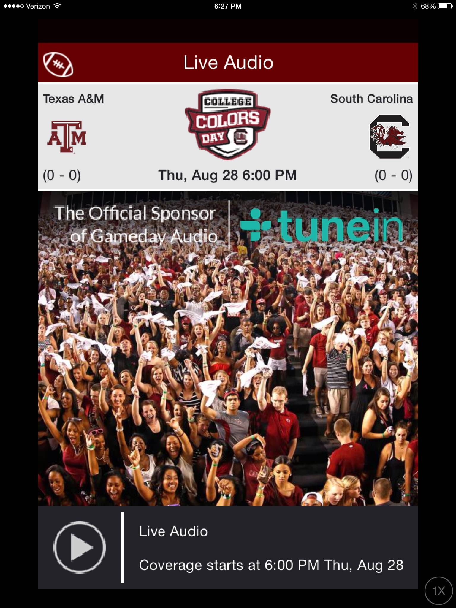 South Carolina Launches New Gameday Mobile Application