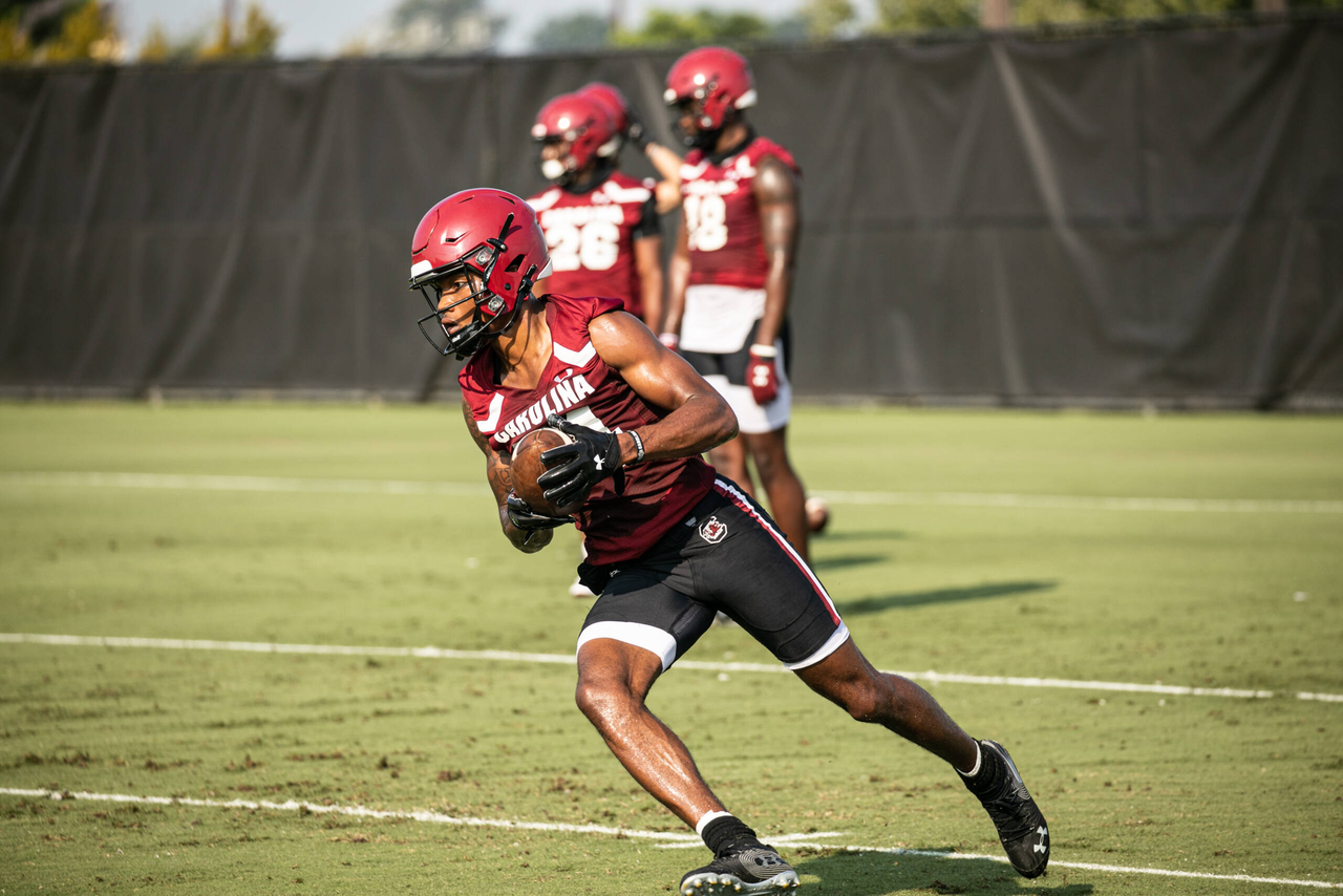 Rico Powers (84) | Wednesday, Aug. 19, 2020 | Ken & Cyndi Long Football Operations Center | Columbia, S.C. | Photos by South Carolina Athletics