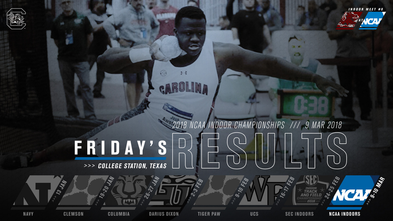 Awotunde Takes Bronze On Day One Of NCAA Indoor Championships