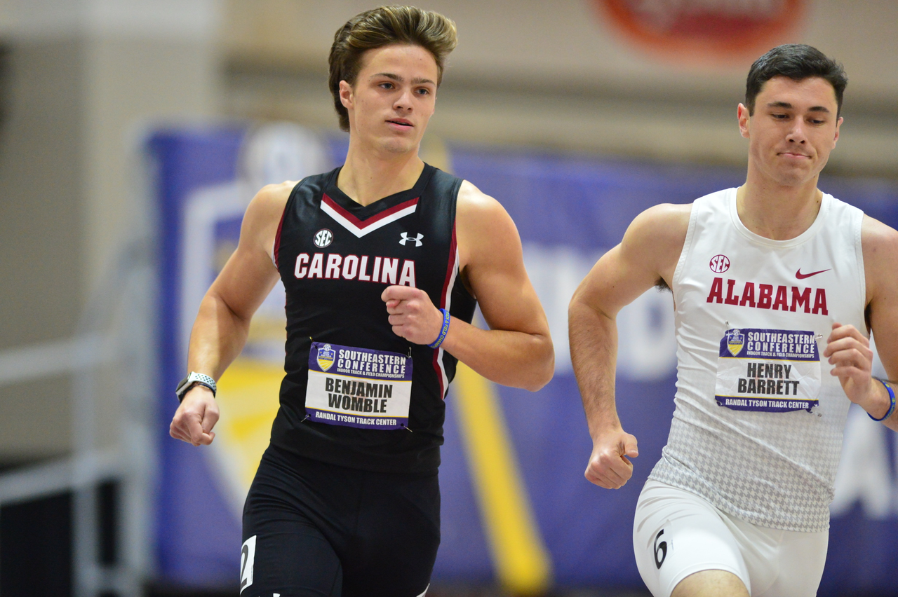 Benjamin Womble in action at the SEC Championships | Feb. 22-23 | Photo by Gunnar Rathbun