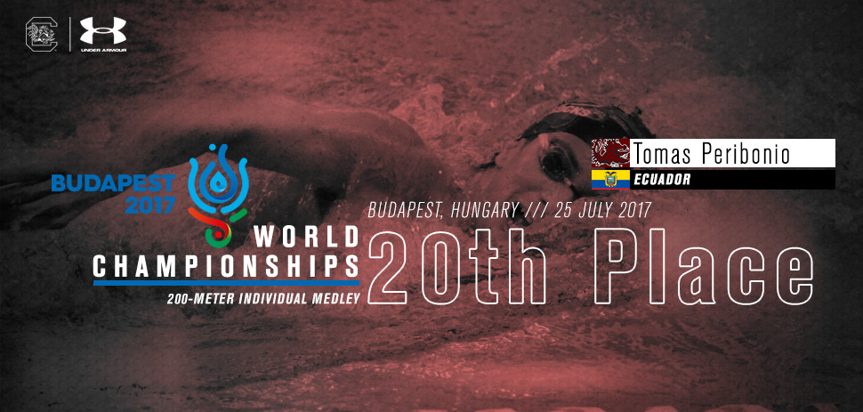 Tomas Peribonio Finishes 20th in 200-meter IM at World Championships