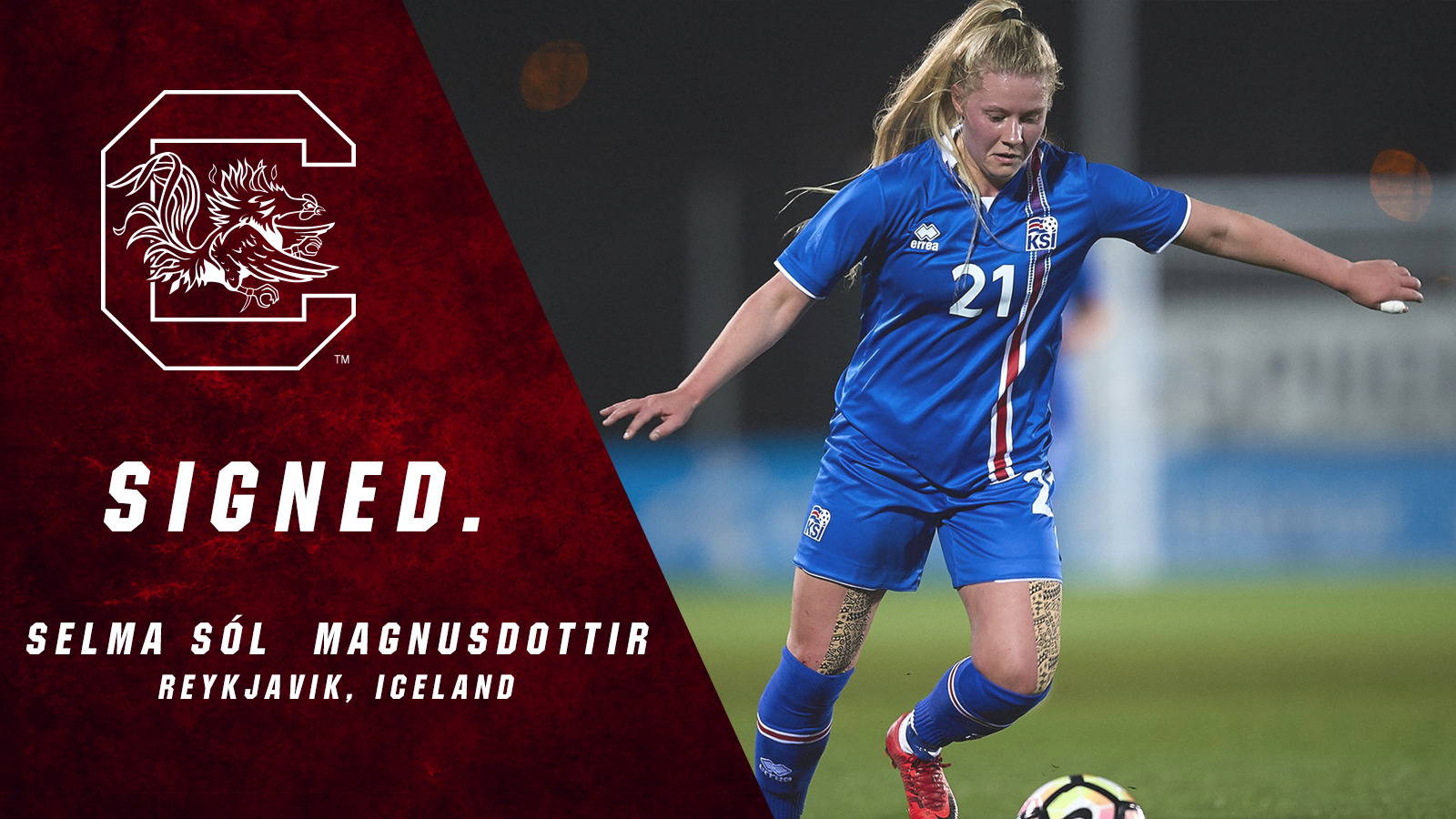 Gamecocks Ink Midfielder Selma Sol Magnusdottir