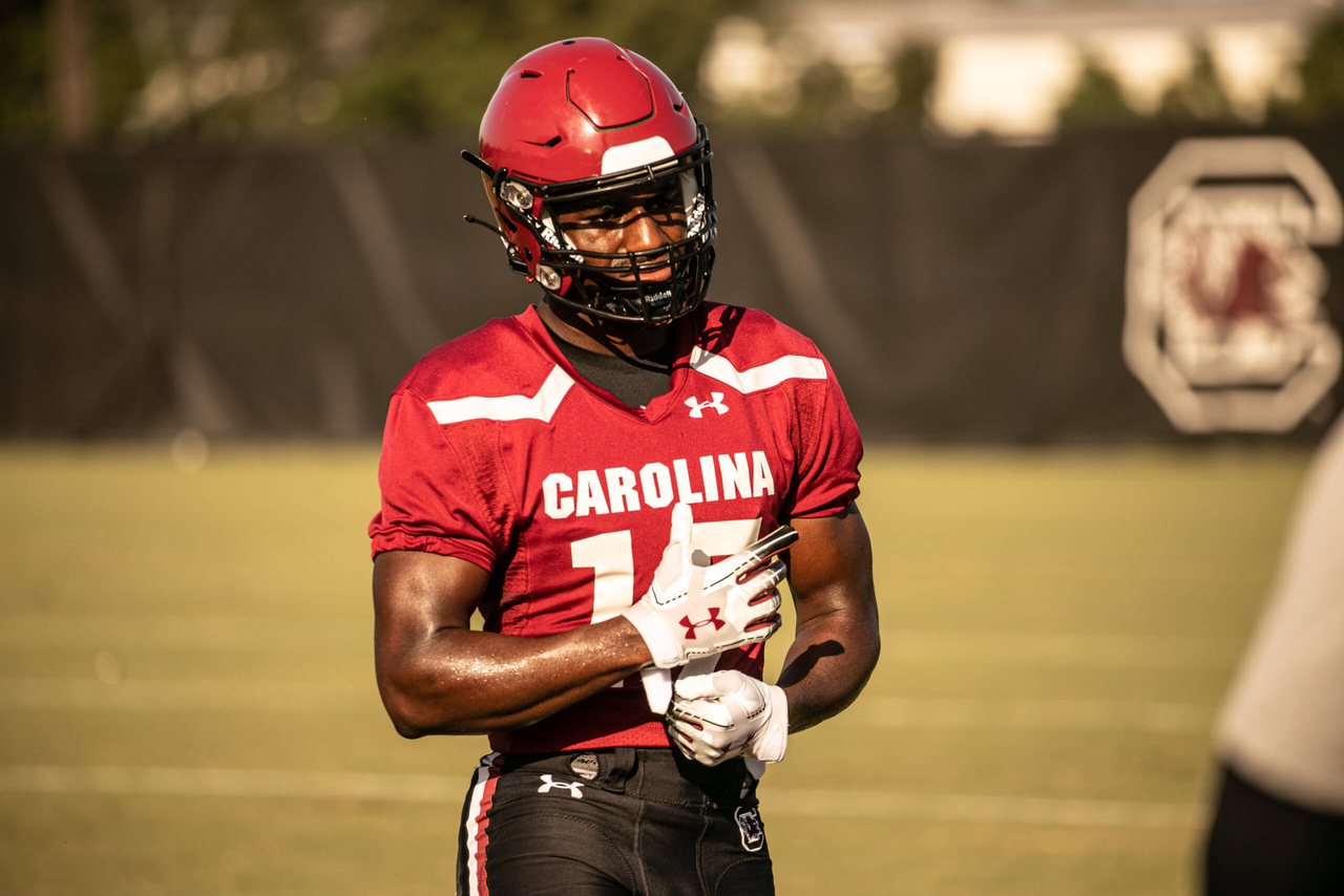 Xavier Legette (17) | Thursday, Sept. 3, 2020 | Ken & Cyndi Long Football Operations Center | Columbia, S.C. | Photos by South Carolina Athletics