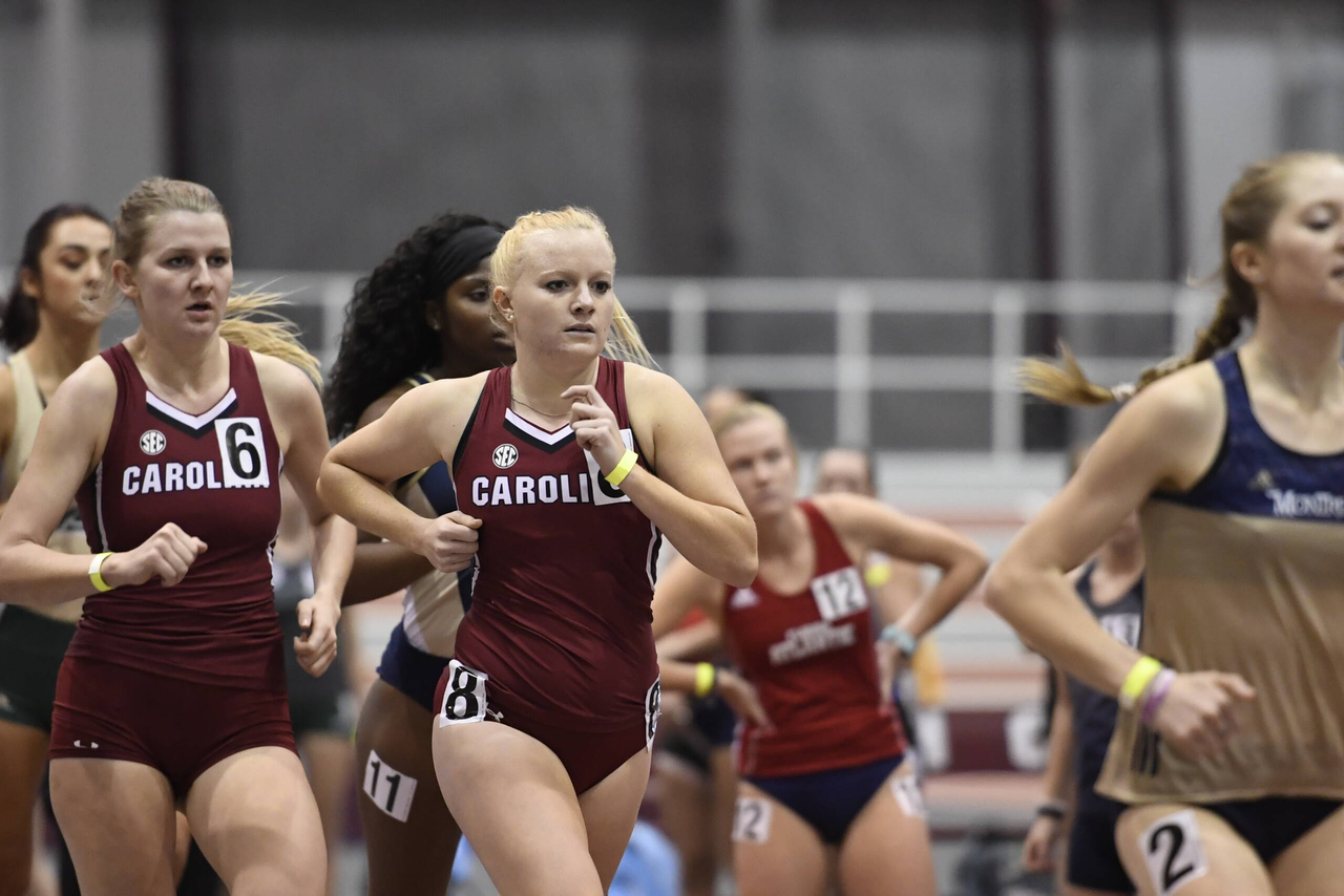 Emily Crounse in action at the Gamecock Inaugural | Jan. 18, 2019 | Photo by Allen Sharpe