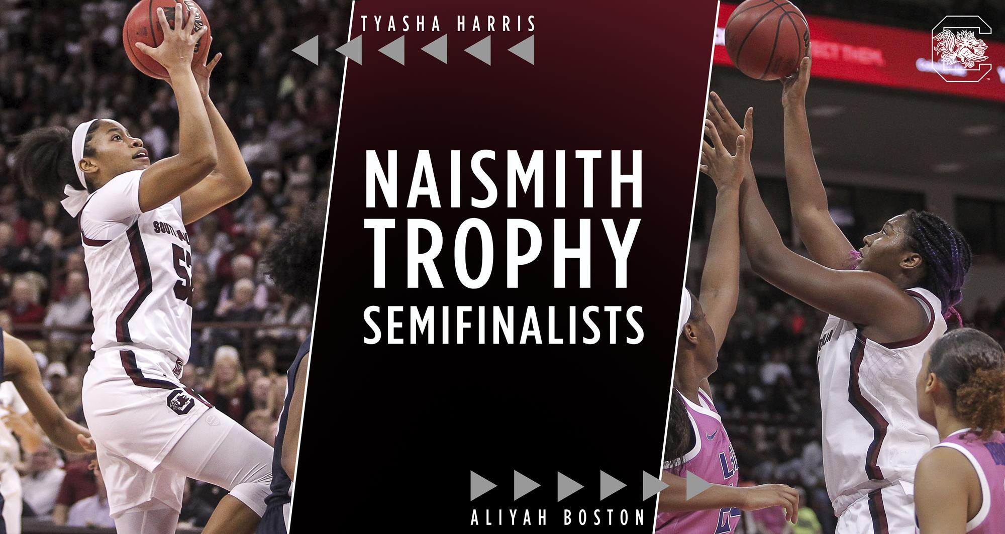 Harris, Boston Named Naismith Trophy Semifinalists
