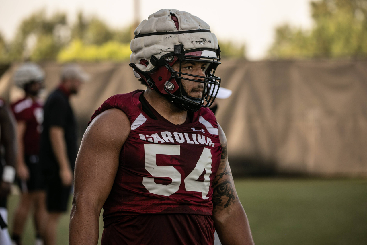 JoVaughn Gwyn (54) | Thursday, Sept. 3, 2020 | Ken & Cyndi Long Football Operations Center | Columbia, S.C. | Photos by South Carolina Athletics