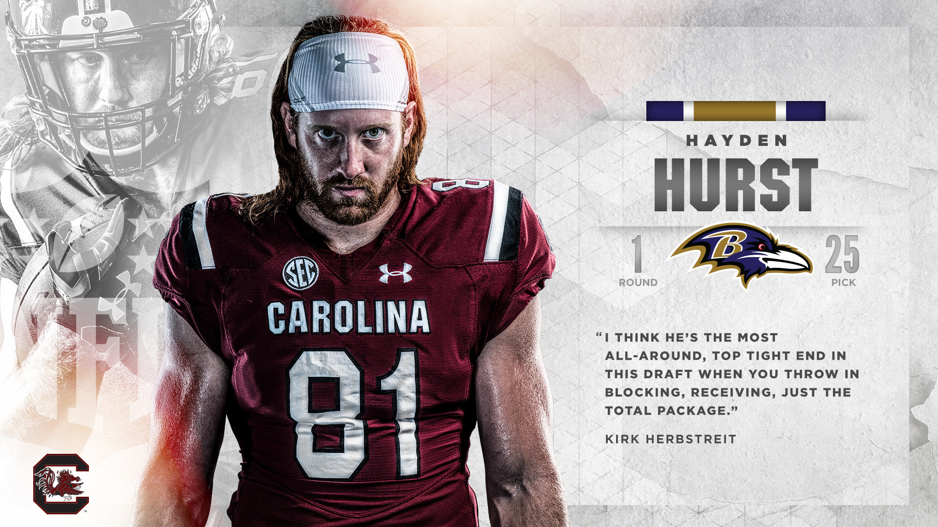 Hurst Selected by Ravens in First Round
