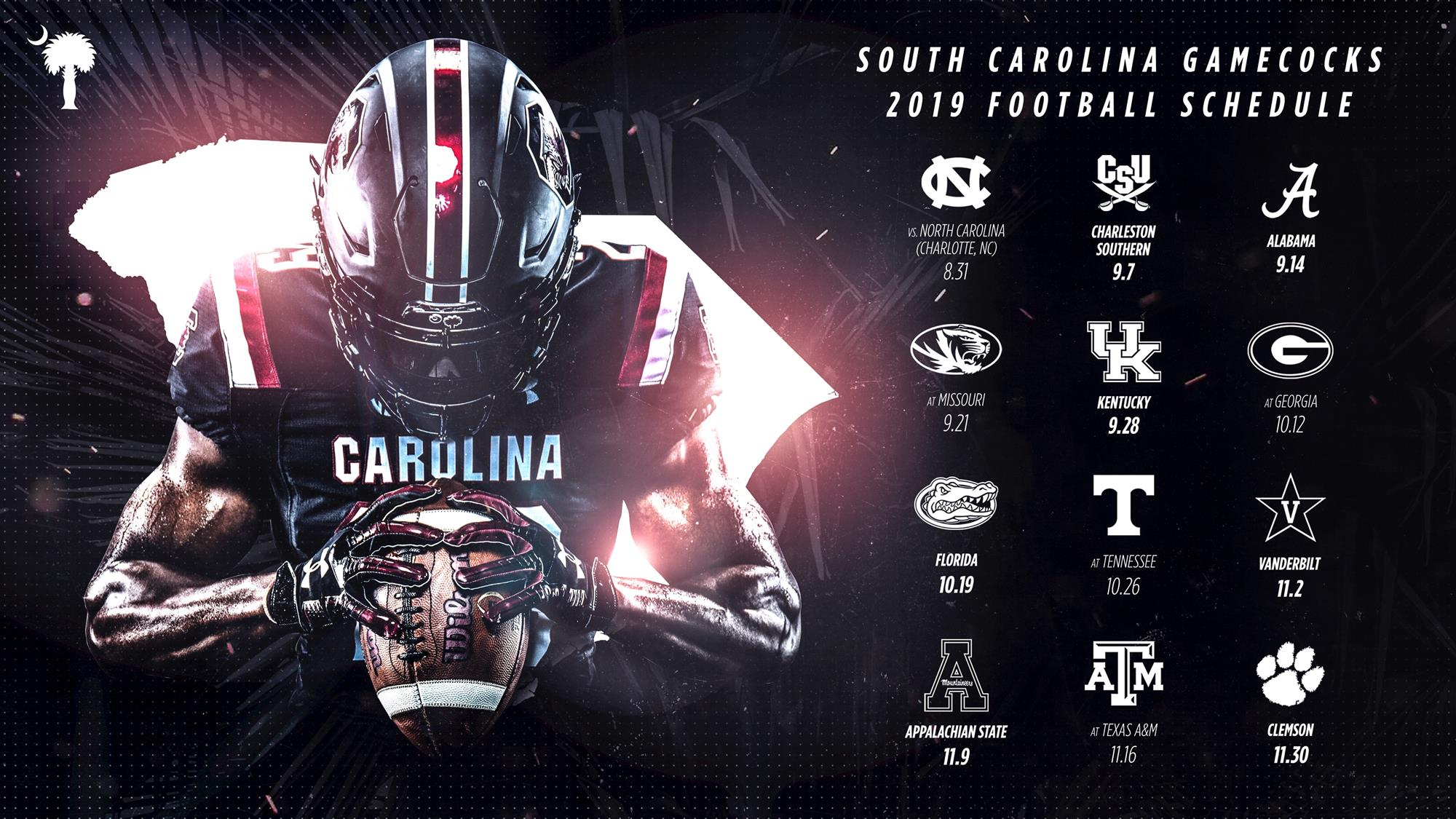 2019 South Carolina Football Schedule Announced