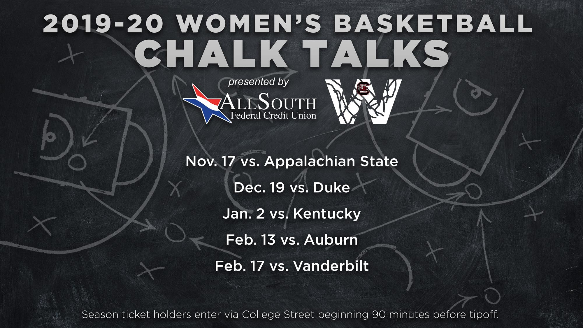 Women’s Basketball Releases 2019-20 Chalk Talk Dates