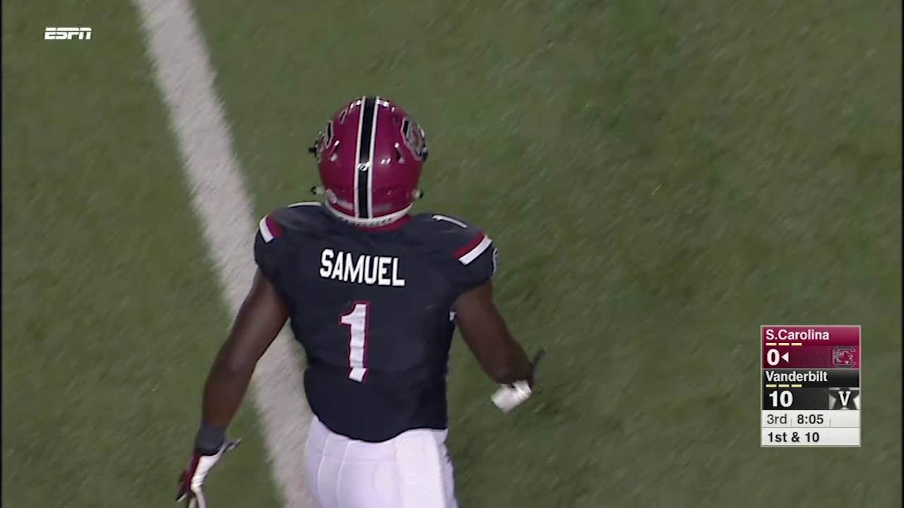 Deebo Samuel 30-Yard Catch at Vanderbilt — 9/1/16