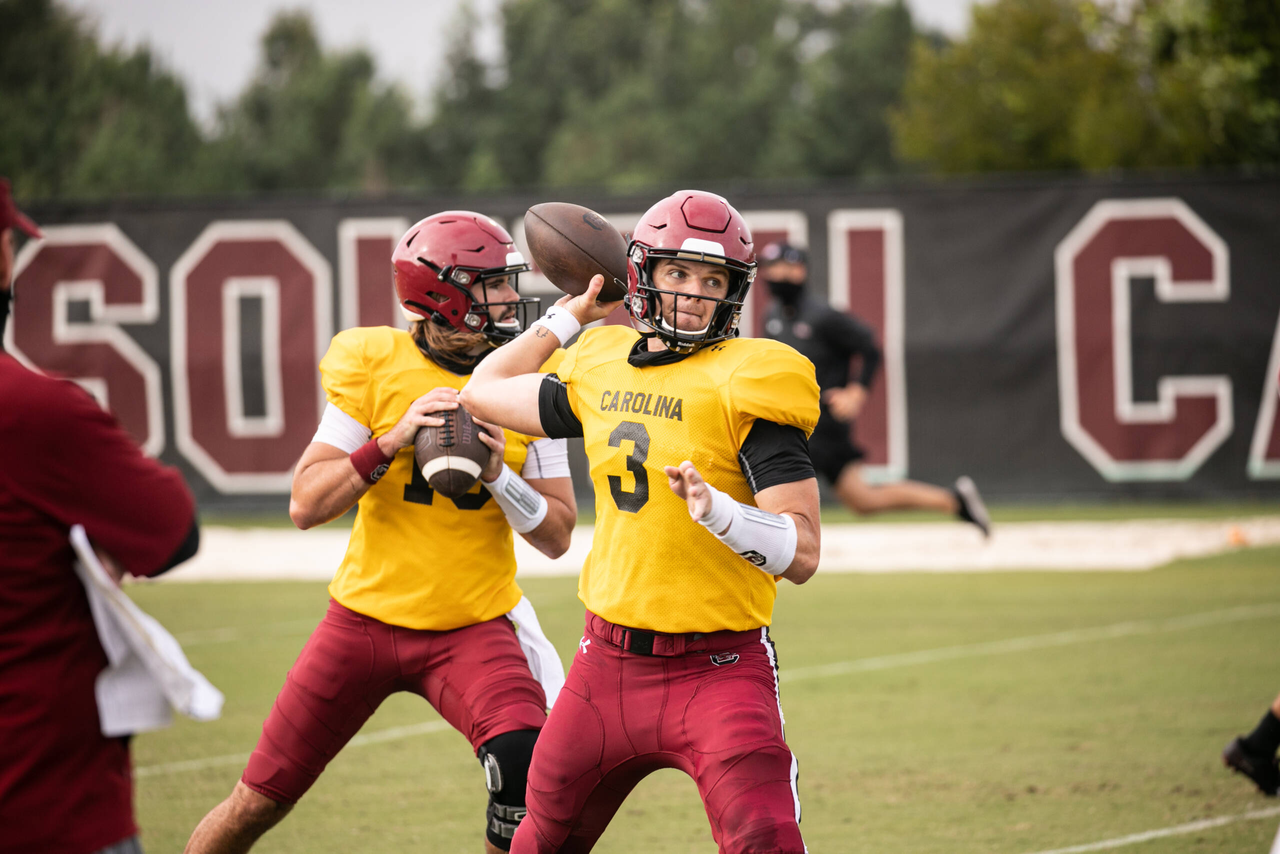 Ryan Hilinski (3) | Monday, Aug. 24, 2020 | Ken & Cyndi Long Football Operations Center | Columbia, S.C. | Photos by South Carolina Athletics