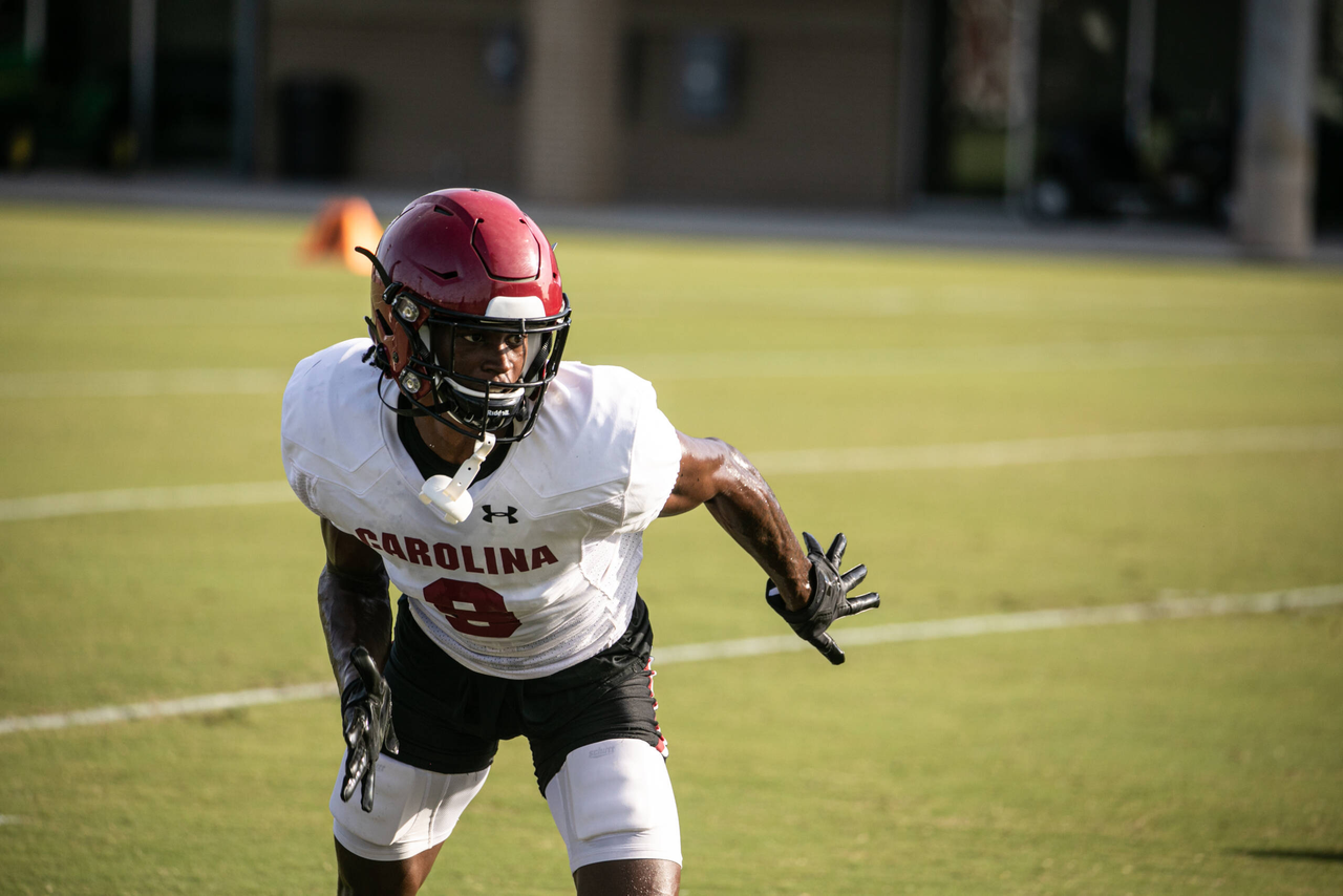 Cam Smith (9) | Thursday, Aug. 27, 2020 | Ken & Cyndi Long Football Operations Center | Columbia, S.C. | Photos by South Carolina Athletics