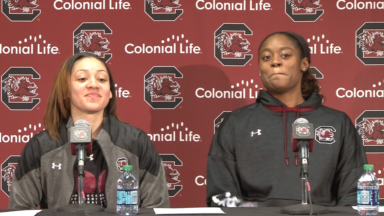 POST-GAME: Kaela Davis and Bianca Cuevas-Moore on Vanderbilt - 2/16/17