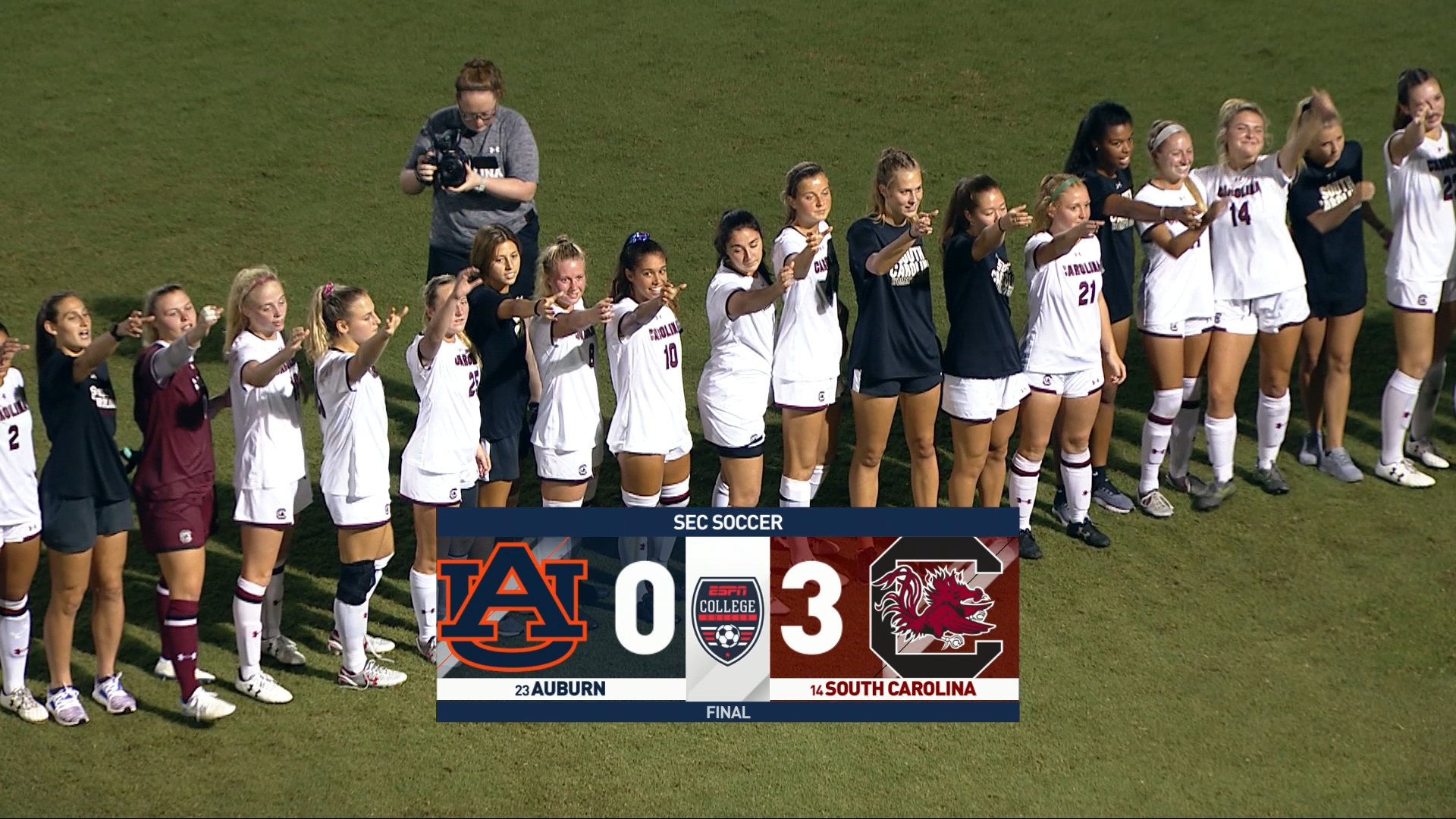 9/28/18 - Women's Soccer vs. Auburn Highlights