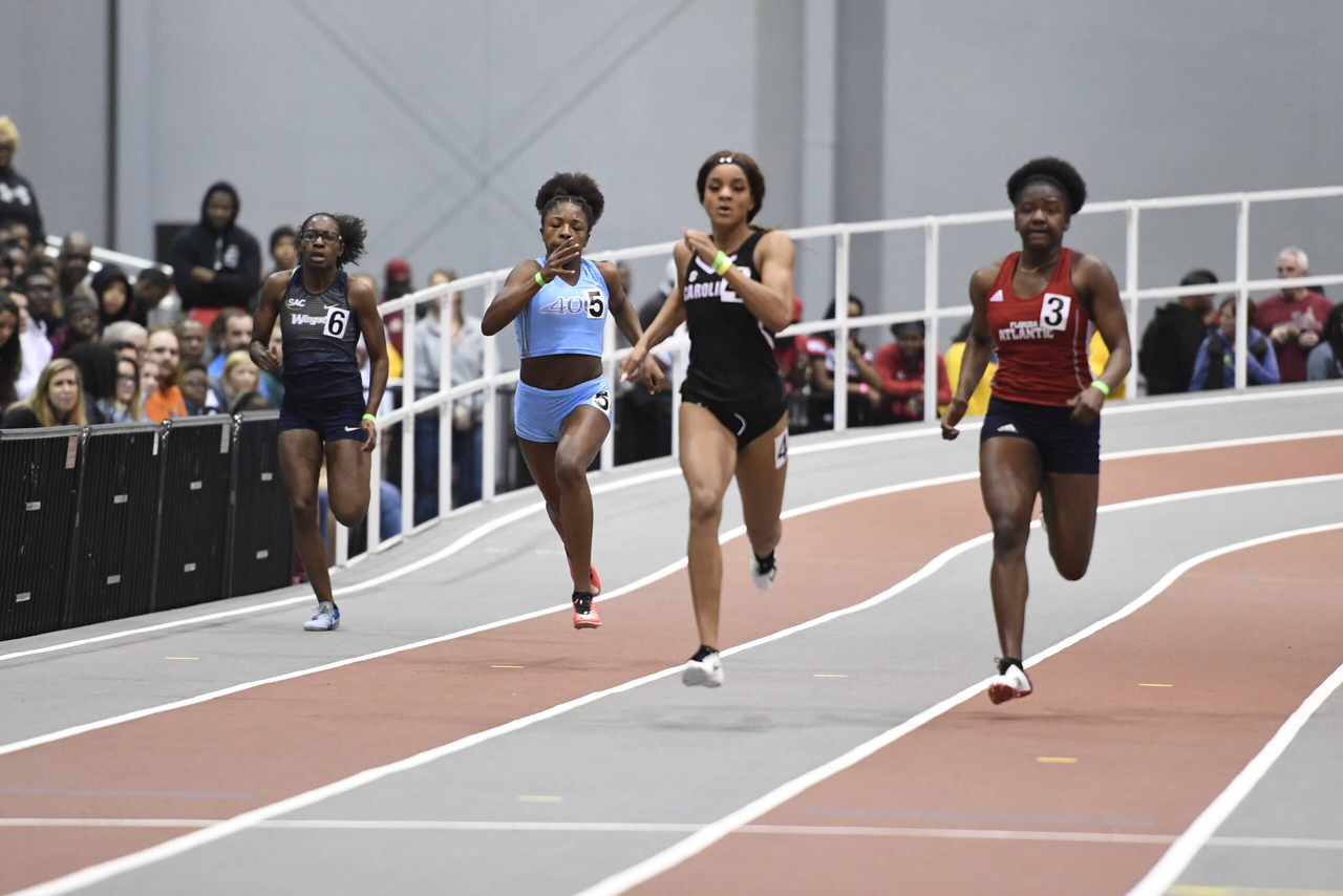 Amecia Pennamon in action at the Gamecock Inaugural | Jan. 19, 2019 | Photo by Allen Sharpe