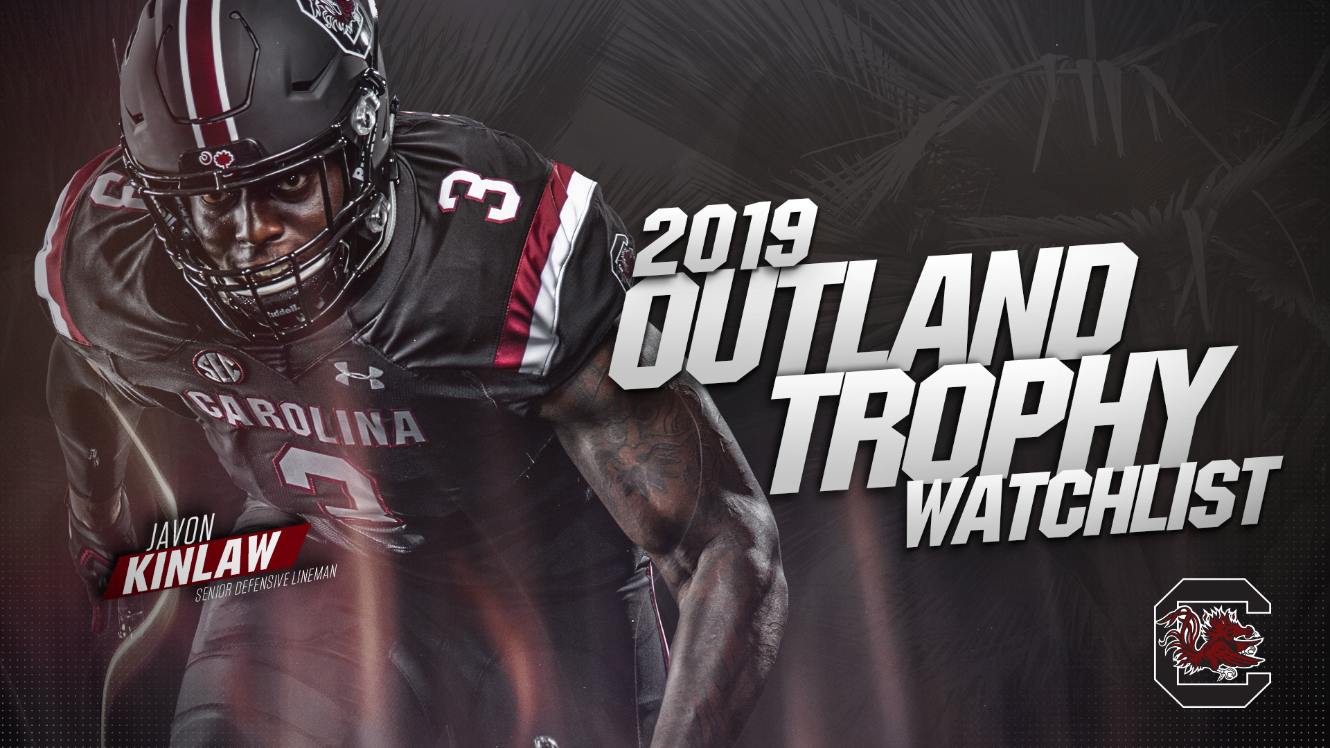 Kinlaw Named to Outland Trophy Watch List