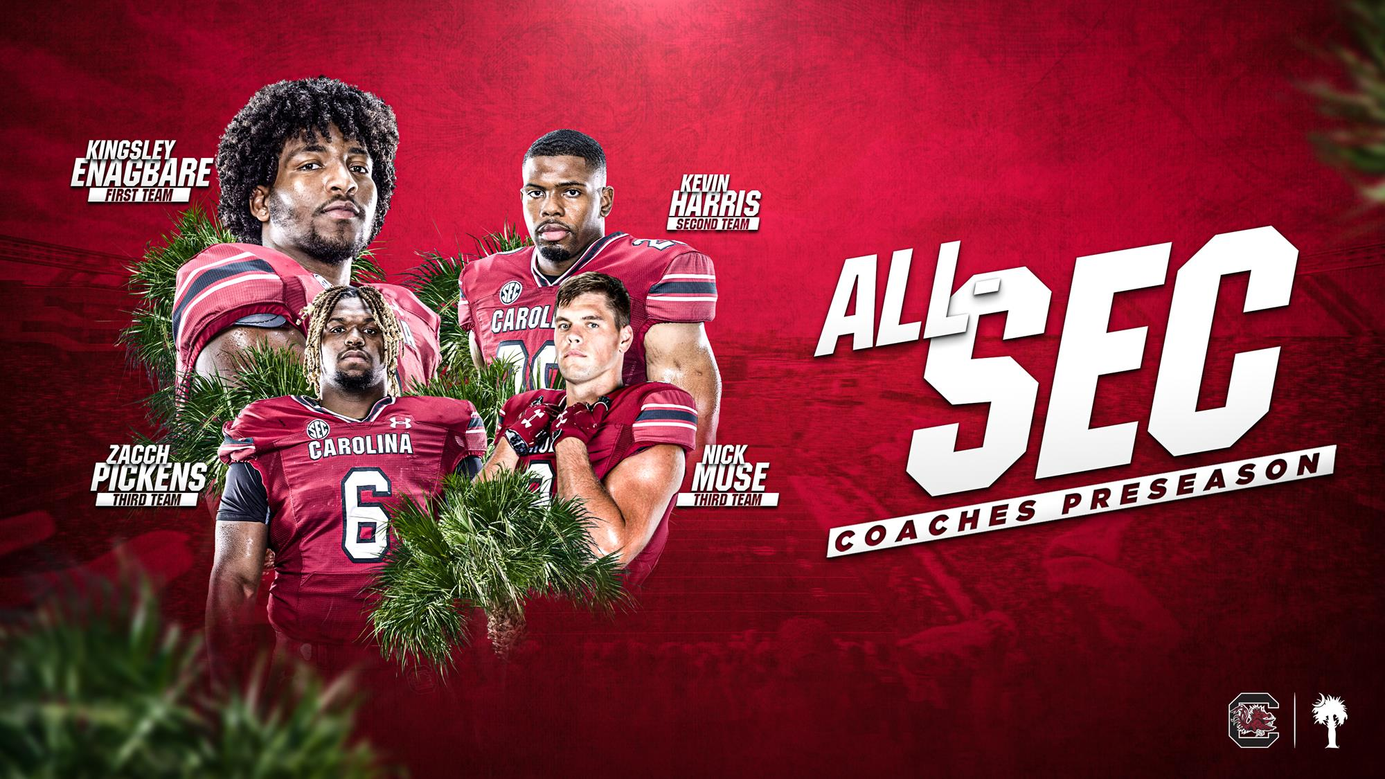 Gamecocks Place Four on SEC Coaches' Preseason All-SEC Squads