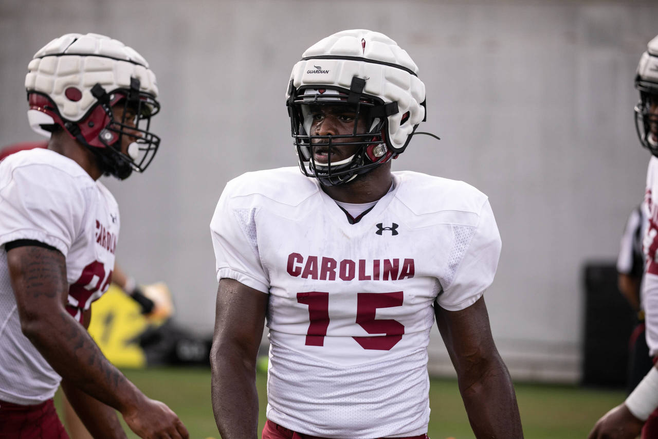 Aaron Sterling (15) | Monday, Aug. 24, 2020 | Ken & Cyndi Long Football Operations Center | Columbia, S.C. | Photos by South Carolina Athletics