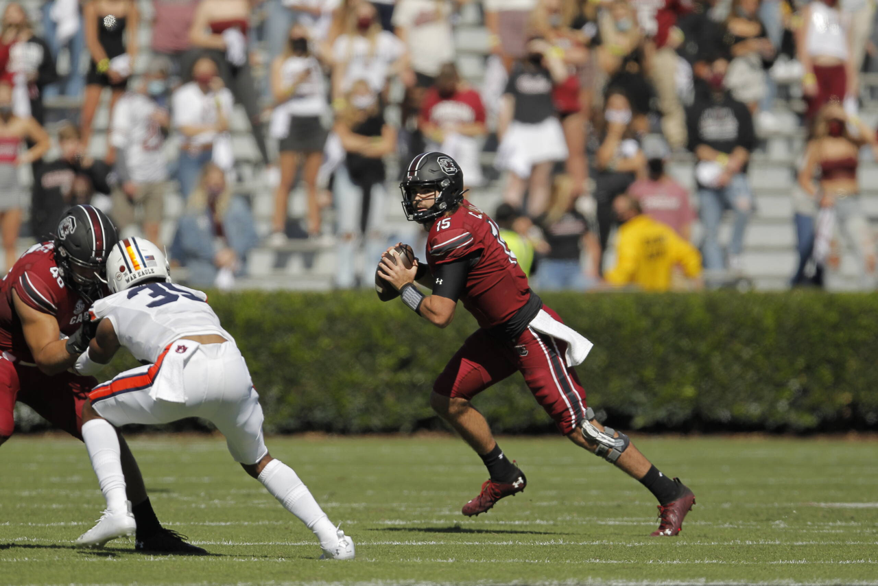 Collin Hill vs Auburn, 10/17/2020, Williams-Brice Stadium, Photos by Travis Bell