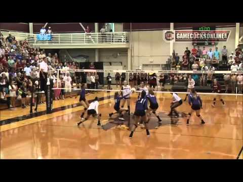 Highlights: South Carolina Volleyball vs. High Point - 2013