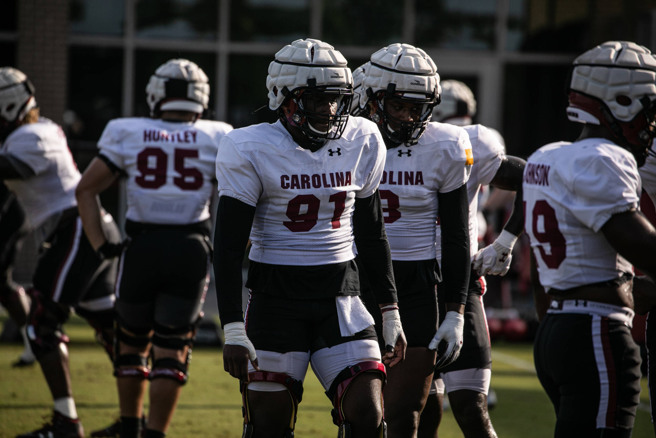 Tonka Hemingway (91) | Thursday, Aug. 27, 2020 | Ken & Cyndi Long Football Operations Center | Columbia, S.C. | Photos by South Carolina Athletics