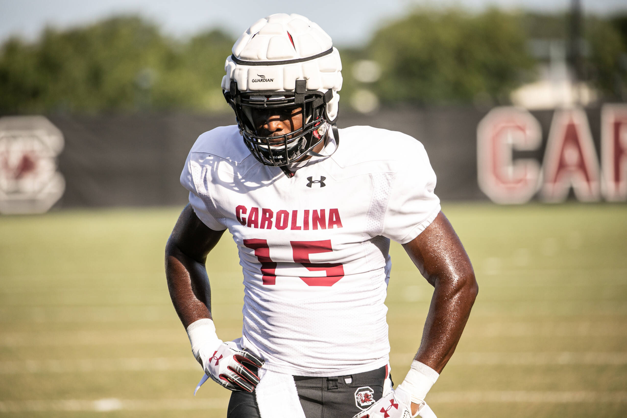 Aaron Sterling (15) | Thursday, Aug. 27, 2020 | Ken & Cyndi Long Football Operations Center | Columbia, S.C. | Photos by South Carolina Athletics