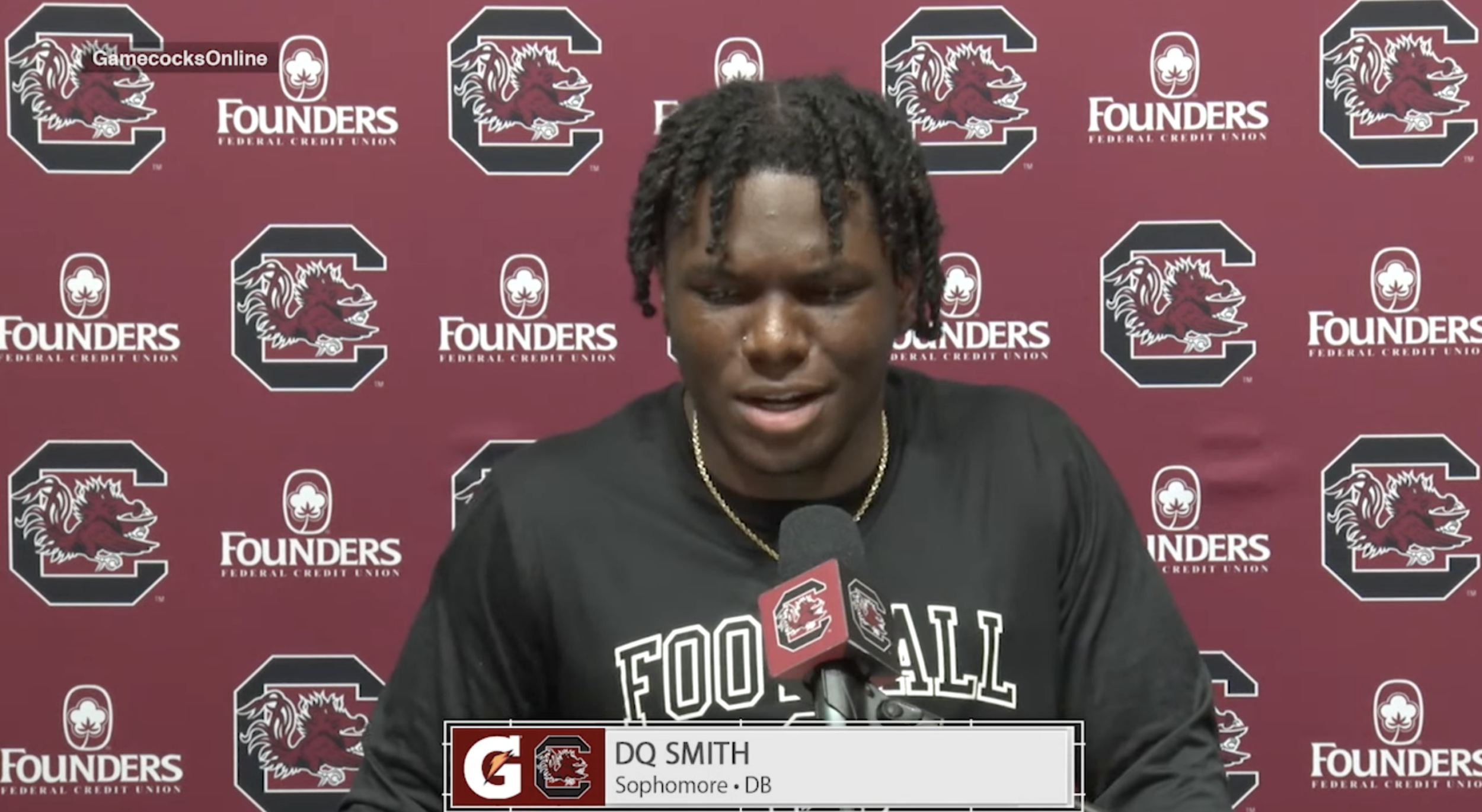 Football: DQ Smith News Conference