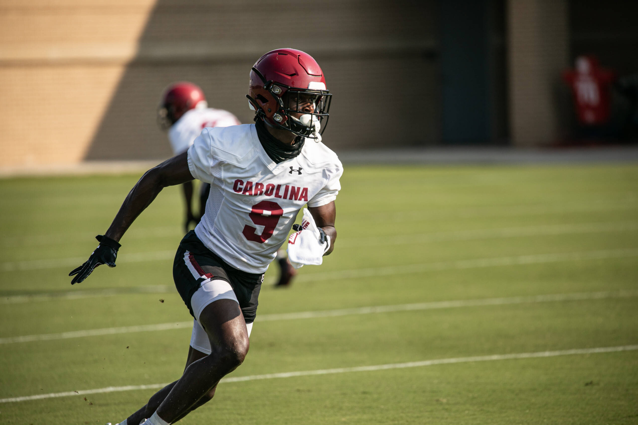 Cam Smith (9) | Wednesday, Aug. 19, 2020 | Ken & Cyndi Long Football Operations Center | Columbia, S.C. | Photos by South Carolina Athletics