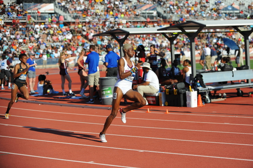 Isaiah Moore in action at the 2019 NCAA Outdoor Championships | June 7, 2019 | Photo by Cheryl Treworgy