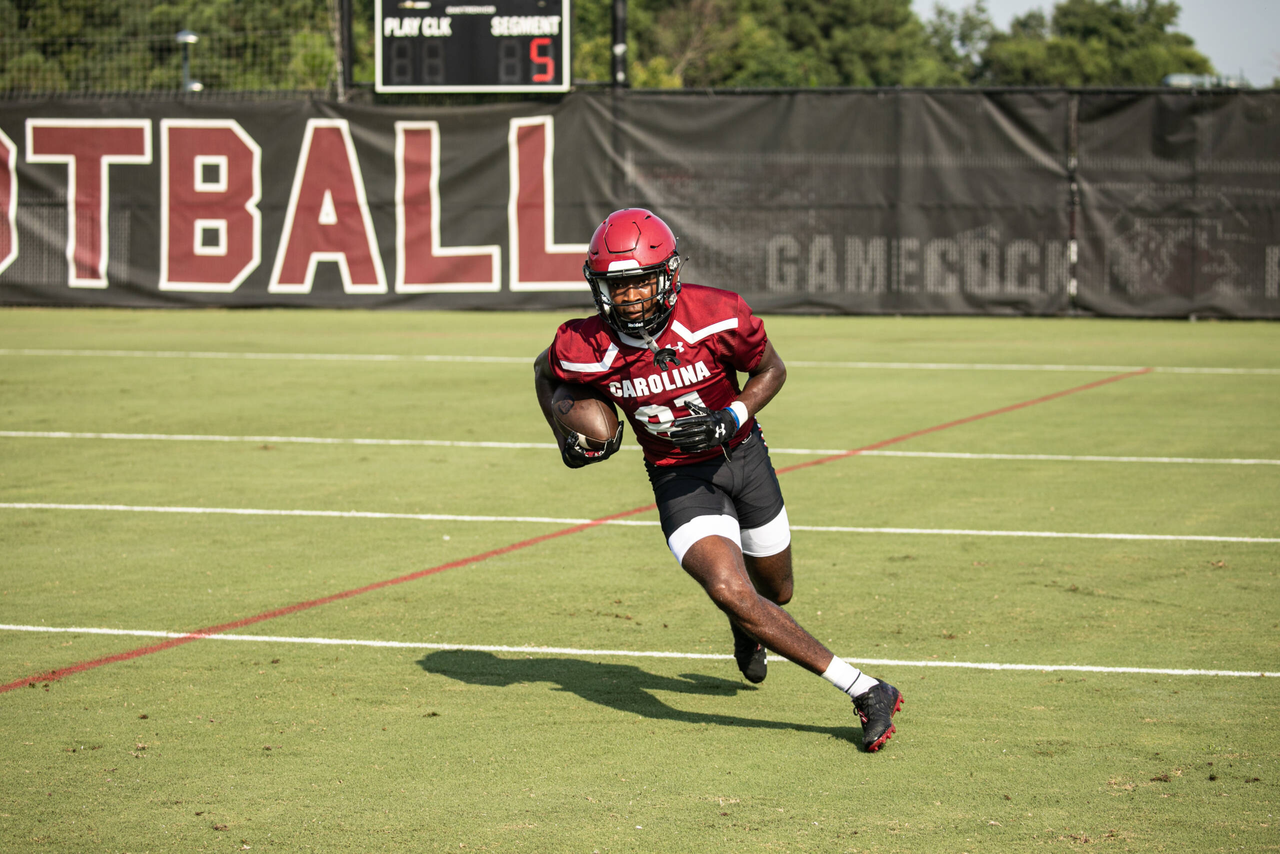 Jalen Brooks (81) Wednesday, Aug. 19, 2020 | Ken & Cyndi Long Football Operations Center | Columbia, S.C. | Photos by South Carolina Athletics