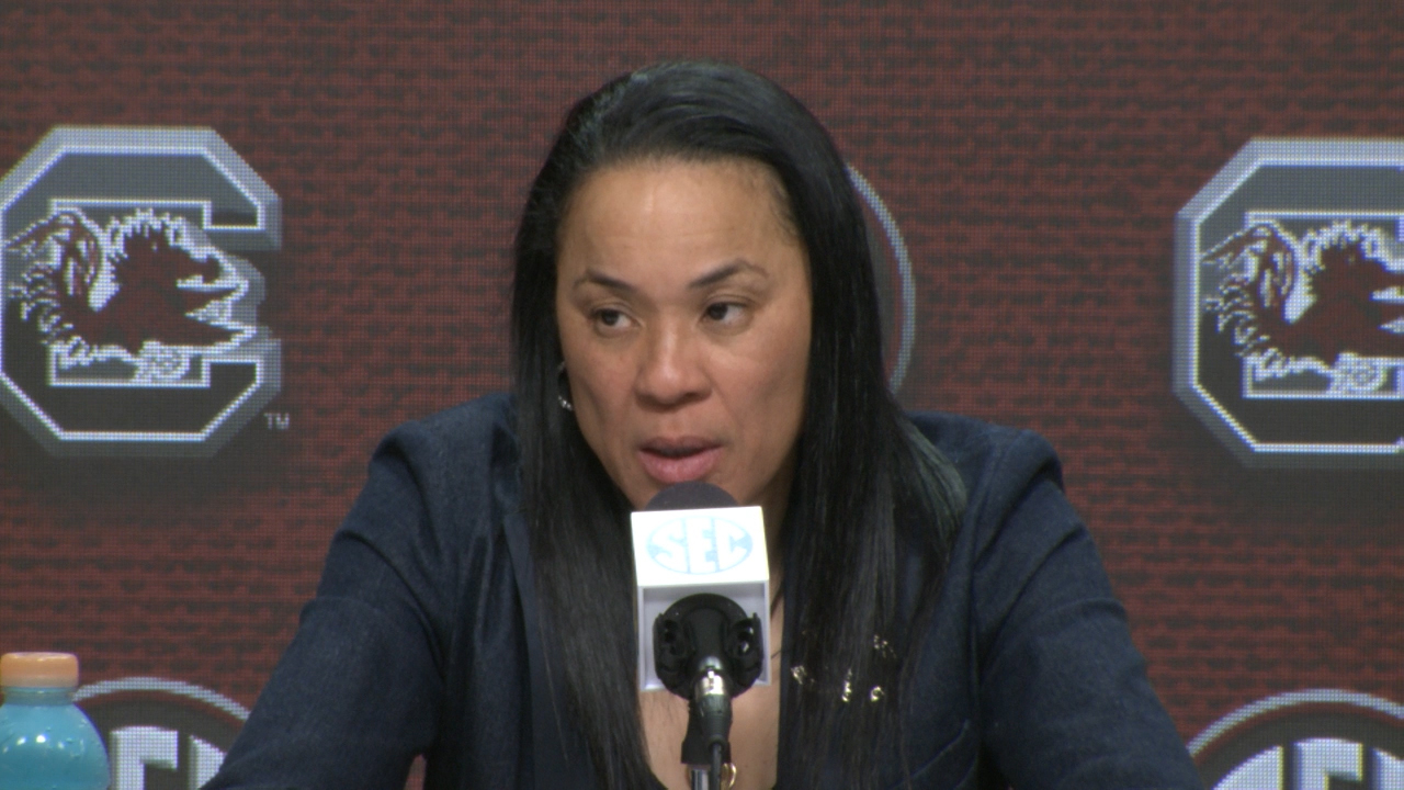 3/8/19 - Dawn Staley on Arkansas