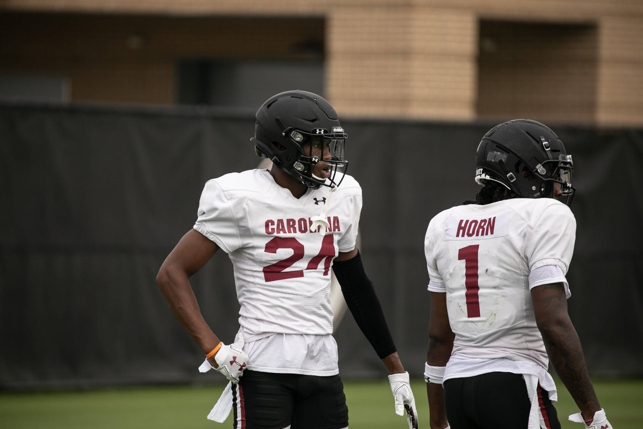 Israel Mukuamu (24) | Tuesday, Sept. 15, 2020 | Ken & Cyndi Long Football Operations Center | Columbia, S.C. | Photos by South Carolina Athletics