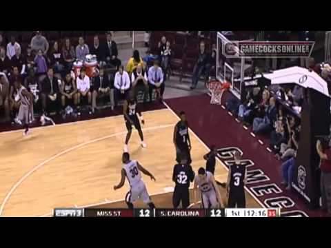 Highlights: South Carolina Men's Basketball vs. Mississippi State - 2013