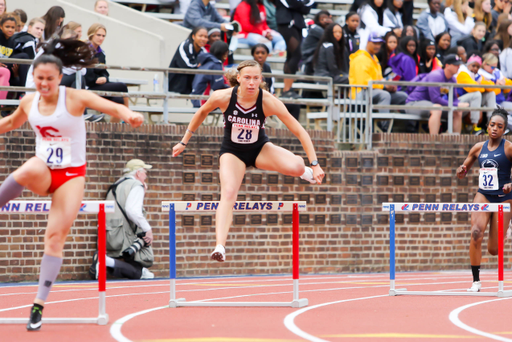 Mathilde Coquillaud-Salomon in action at the 125th Penn Relays | Photo by Charles Revelle | April 25, 2019