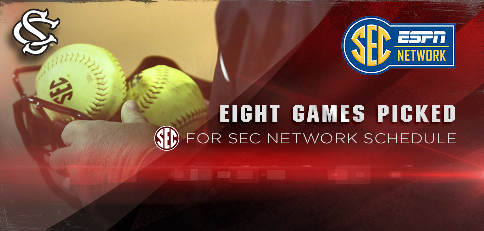 Gamecock Softball Featured Eight Times on SEC Network in 2017