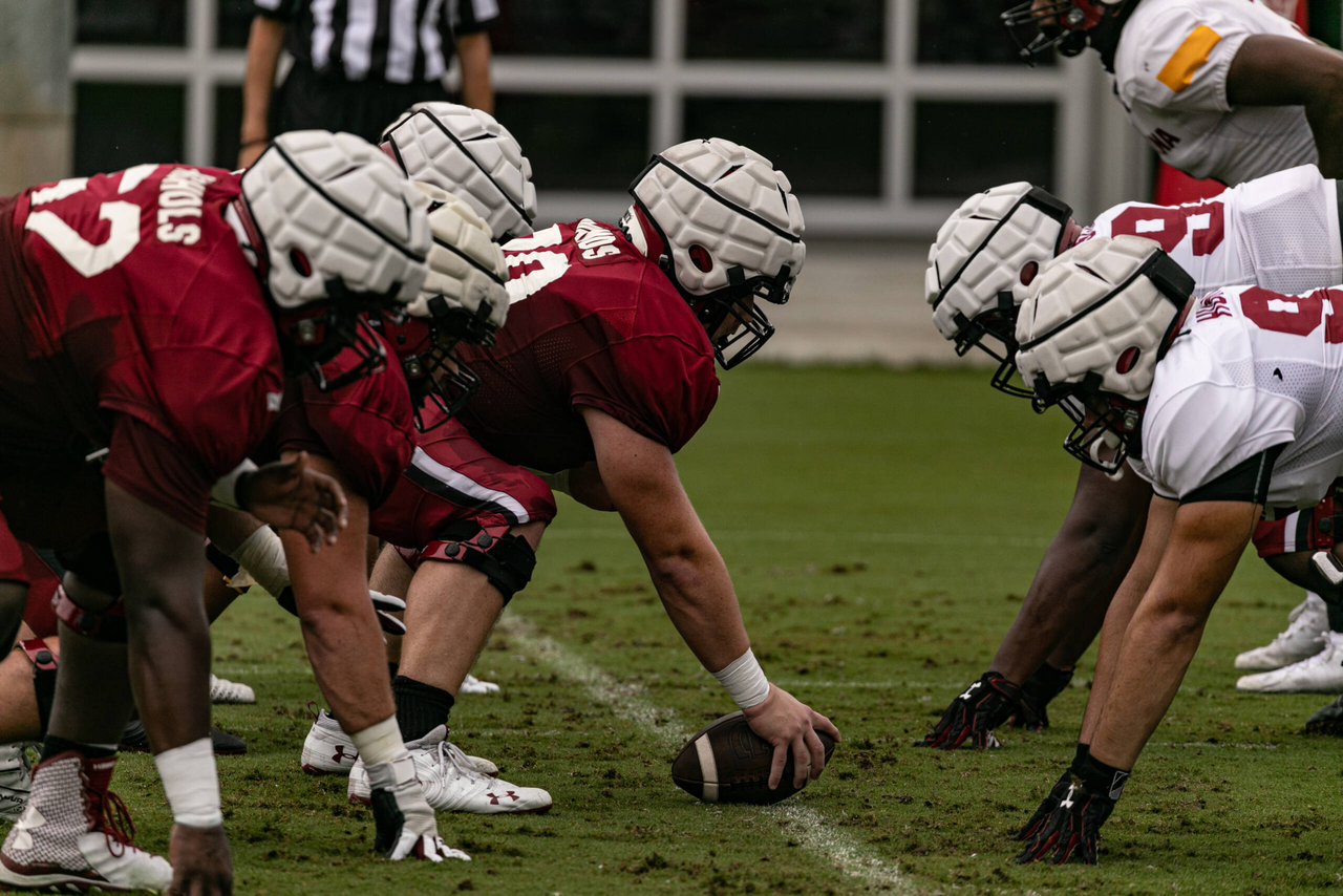 Hank Manos (70) | Tuesday, Aug. 25, 2020 | Ken & Cyndi Long Football Operations Center | Columbia, S.C. | Photos by South Carolina Athletics
