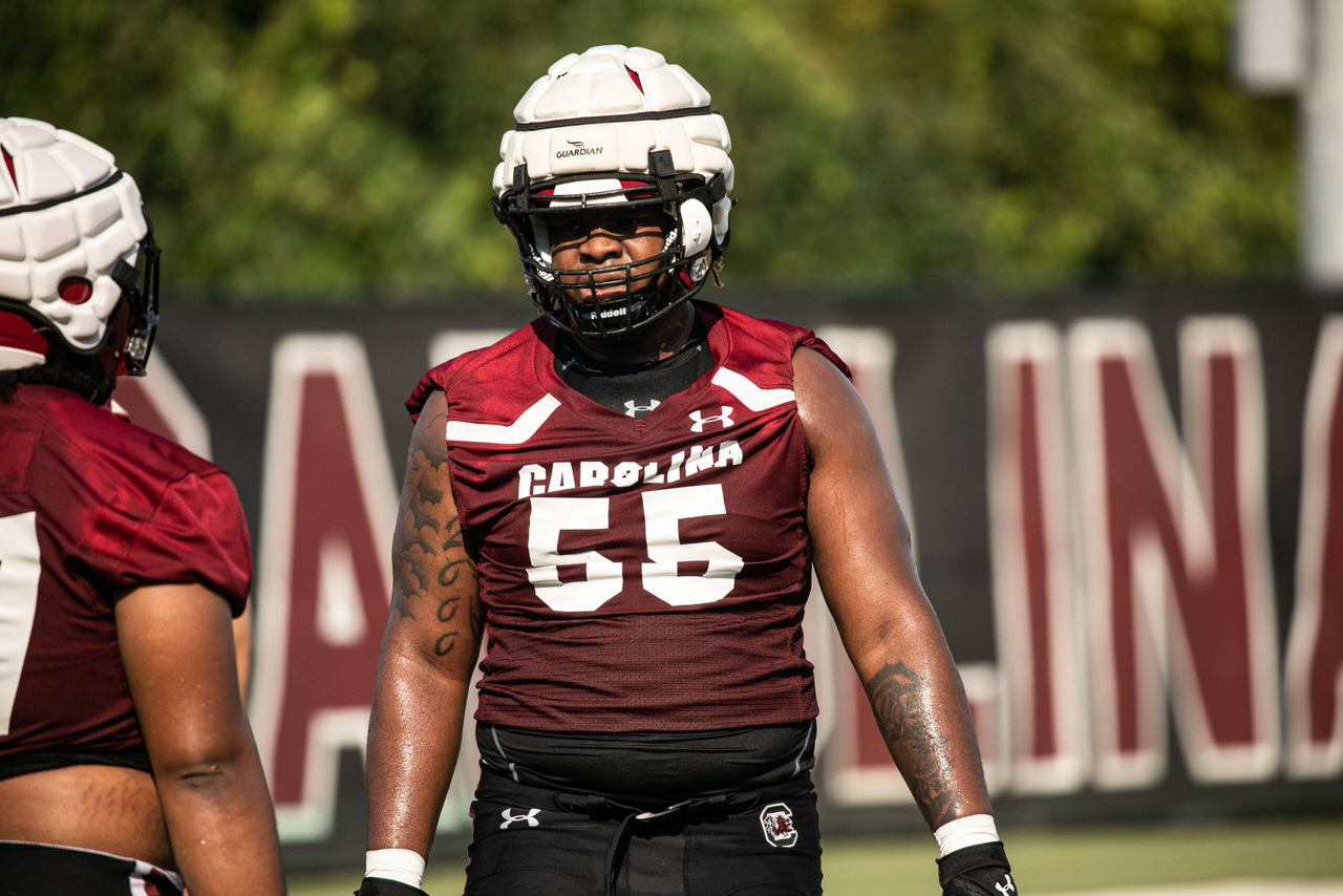 Jakai Moore (55) | Wednesday, Aug. 19, 2020 | Ken & Cyndi Long Football Operations Center | Columbia, S.C. | Photos by South Carolina Athletics