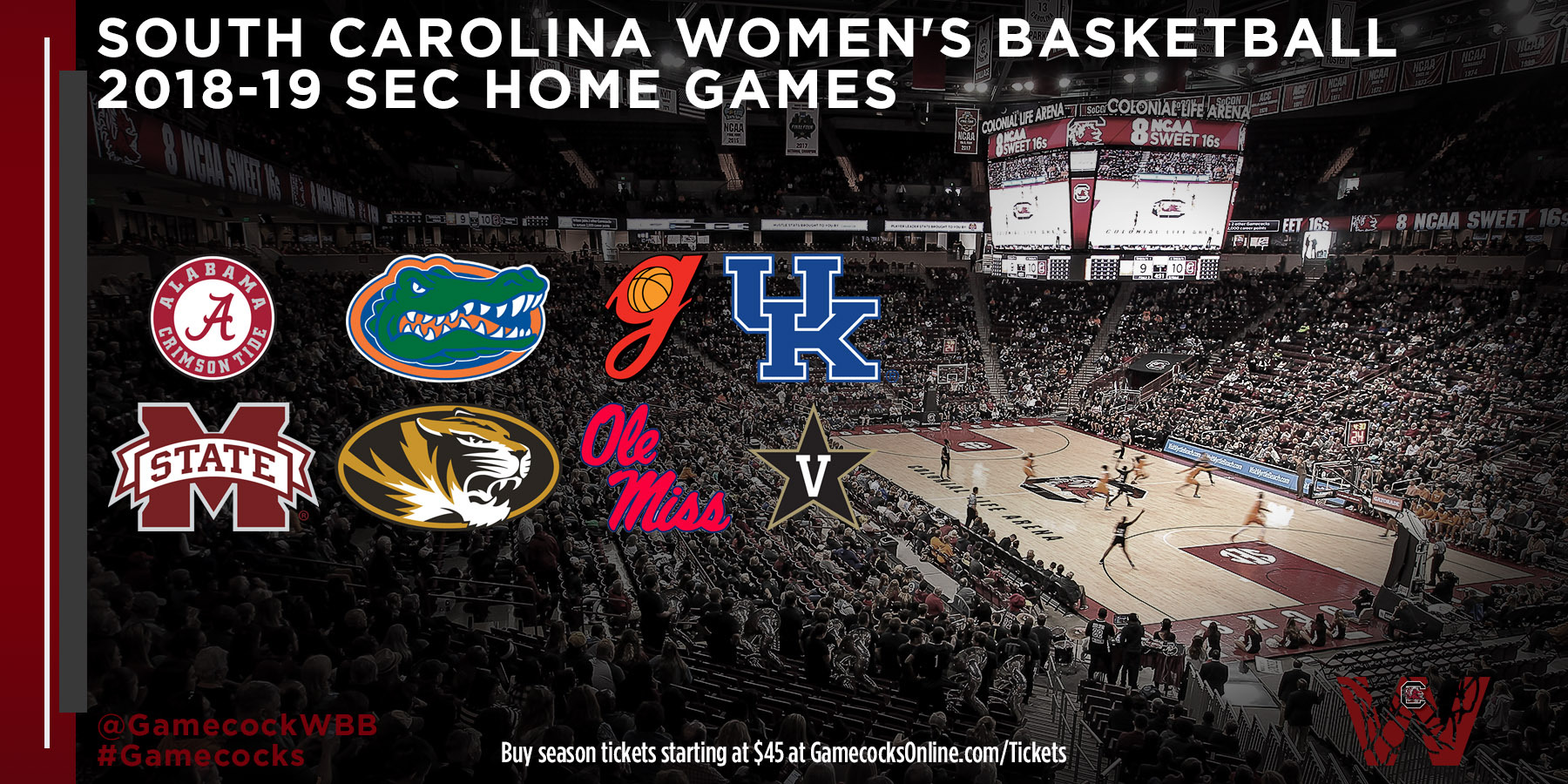 Gamecock Women's Basketball Tickets on Sale Now
