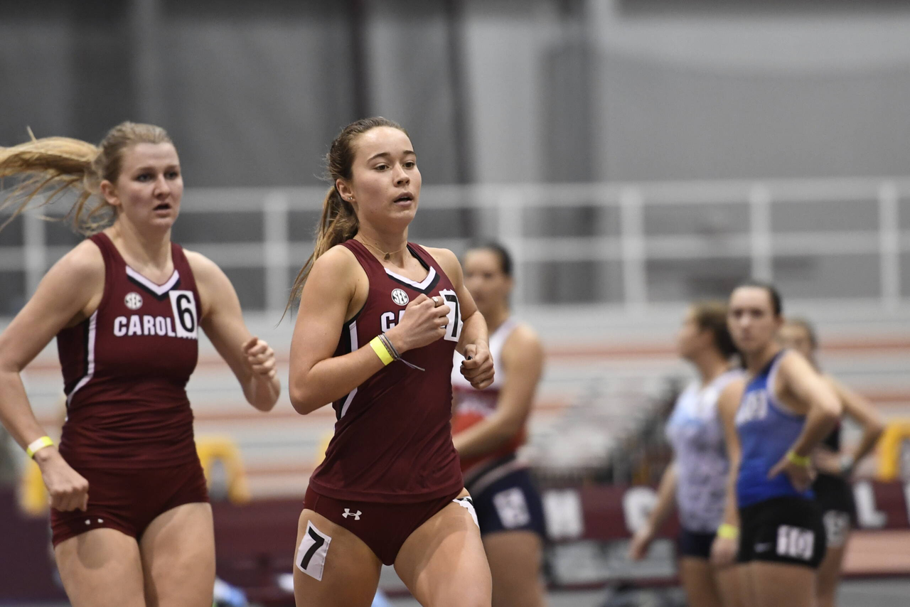 Hannah Twine in action at the Gamecock Inaugural | Jan. 18, 2019 | Photo by Allen Sharpe