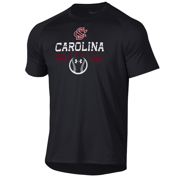 Women's Long Sleeve South Carolina Gamecocks Under Armour Baseball Tee