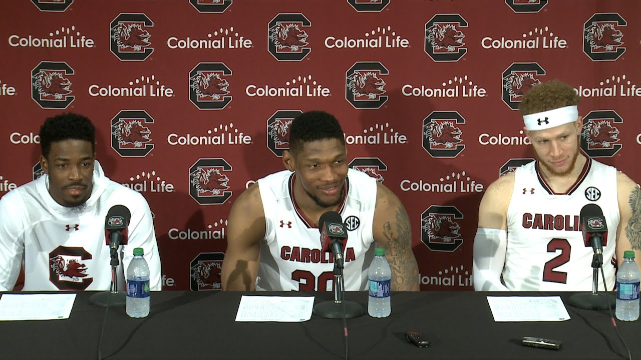 POSTGAME: Tre Campbell, Chris Silva, Hassani Gravett on Georgia — 3/9/19