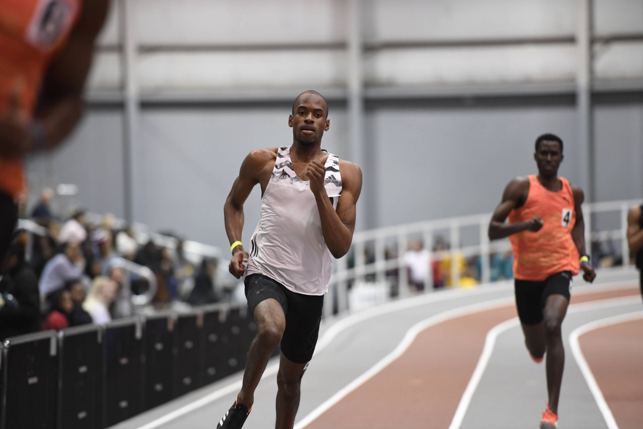 2016 Olympic medalist Steven Gardiner in action at the Gamecock Inaugural | Jan. 18, 2019 | Photo by Allen Sharpe