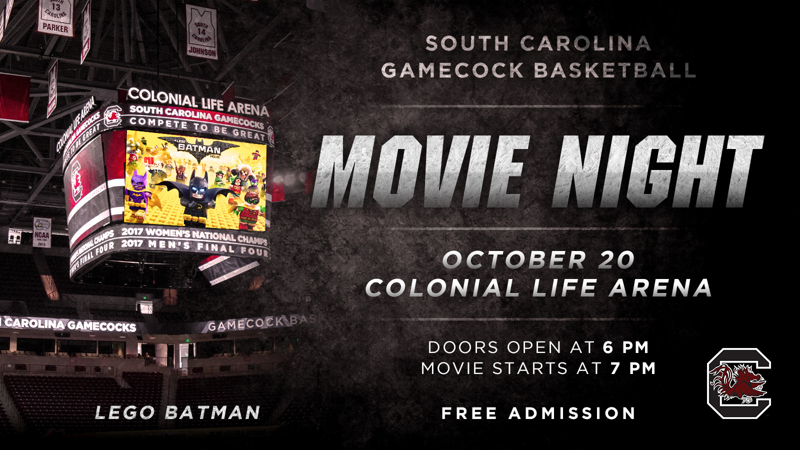 Gamecock Men's Basketball Set To Host Movie Night