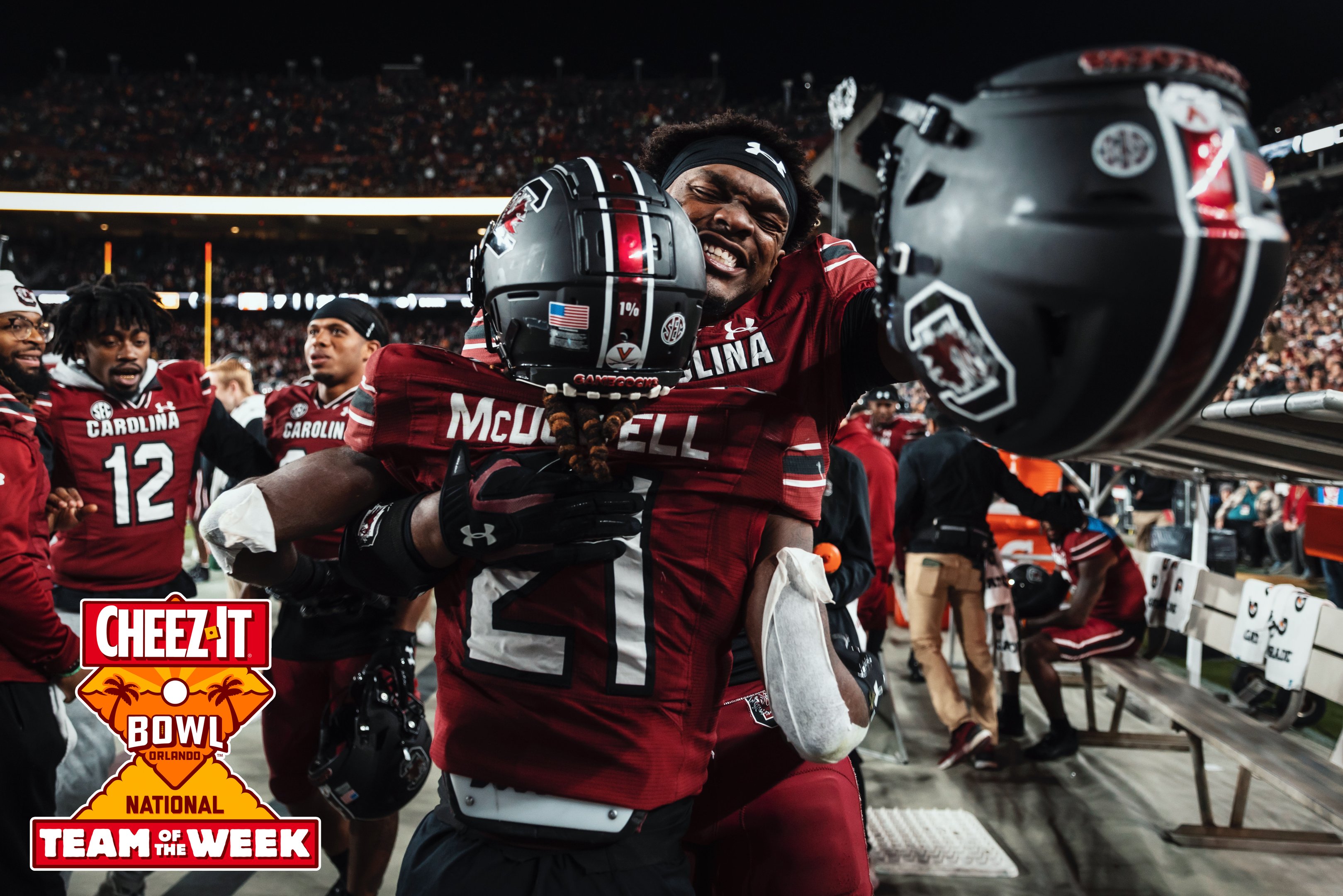 South Carolina is Cheez-It Bowl National Team of the Week