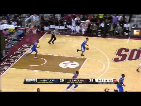 Sindarius Thornwell to Laimonas Chatkevicius DUNK - South Carolina Gamecocks vs. Kentucky