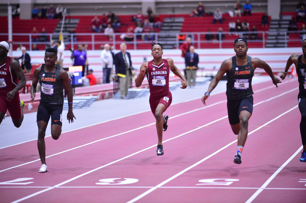 Evan Miller in action at the SEC Championships | Feb. 22-23 | Photo by Gunnar Rathbun