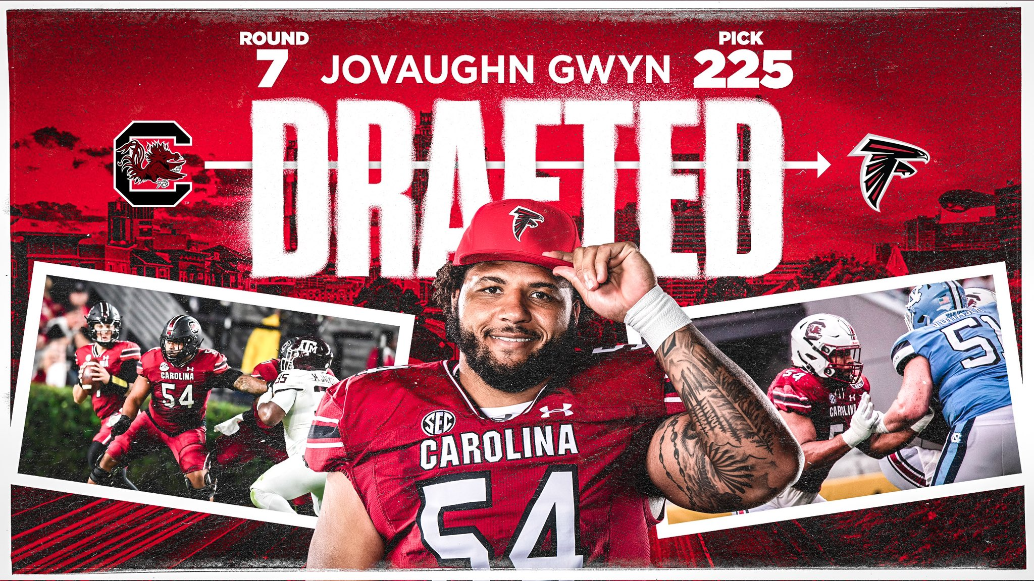 Jovaughn Gwyn Selected by the Atlanta Falcons in the Seventh Round